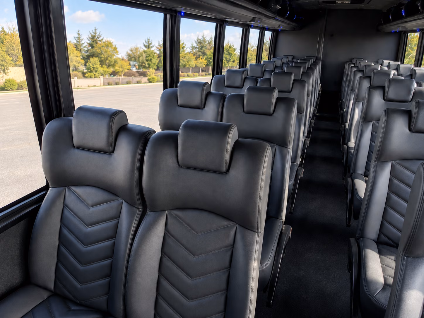 rancho cordova 18 passenger minibus inside