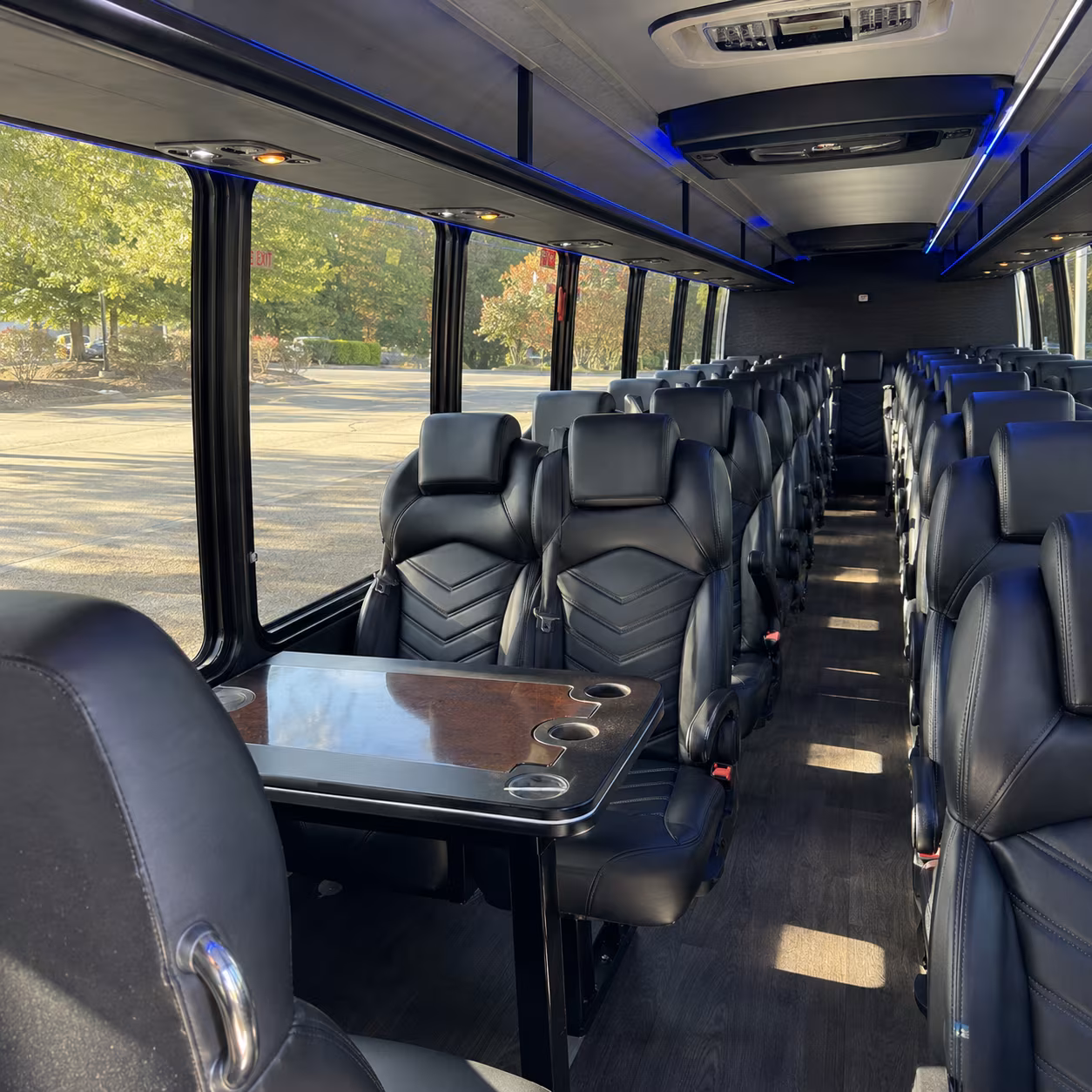 rancho cordova 35 passenger minibus interior
