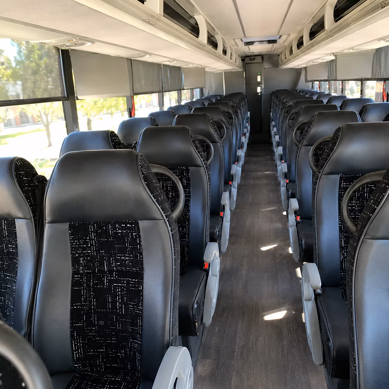 rancho cordova charter bus inside