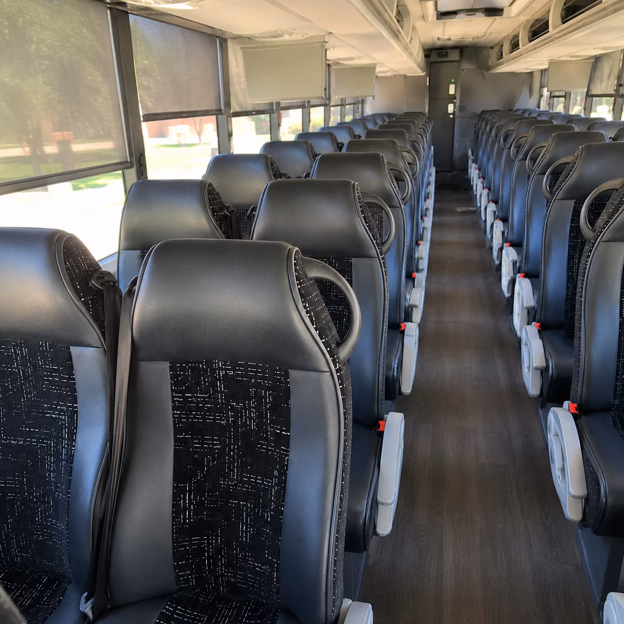 rancho cordova charter bus interior