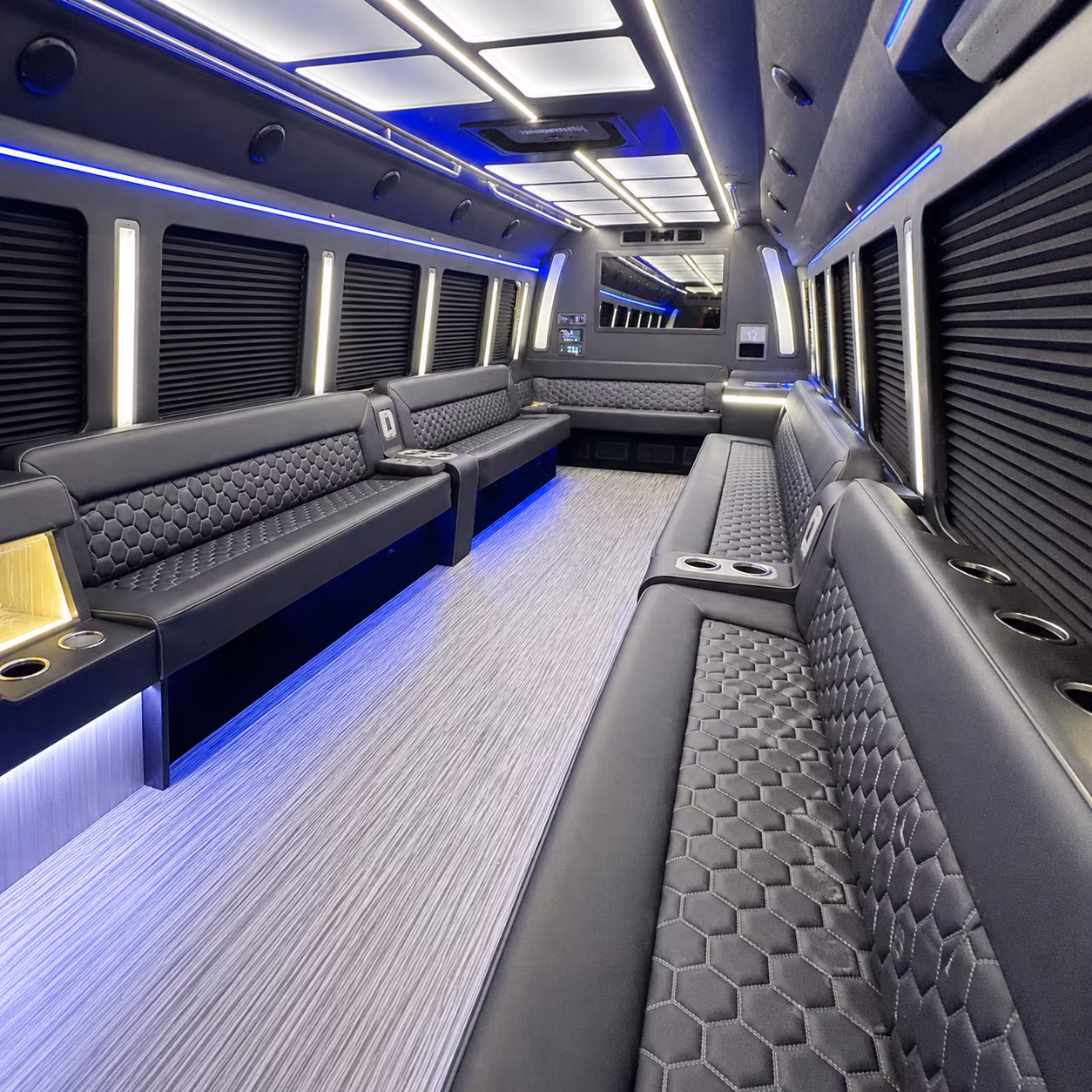rancho cordova party bus inside